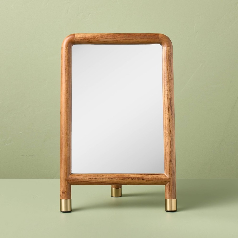 Wood Accent Tabletop Mirror – Hearth & Hand Magnolia, Target Spring 2026